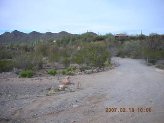Cave Creek run -- driveway