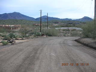Cave Creek run -- road
