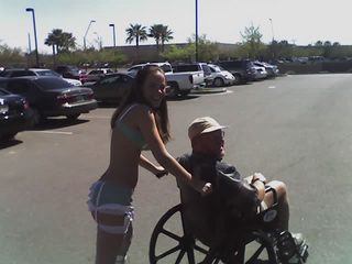 Heart Attack Grill - waitress - Adam in wheelchair