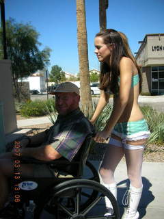 Heart Attack Grill - waitress - Adam in wheelchair