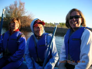 Salt River rafting trip - Nancy, Reidun, Beth