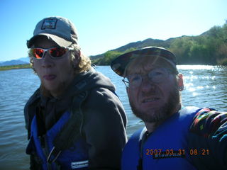 Salt River rafting trip - guide Mark and Adam