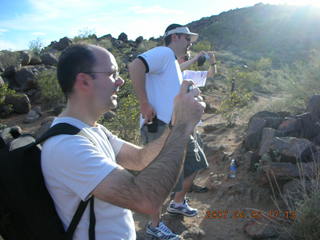 Camelback Hike - Malte taking a picture, Eric
