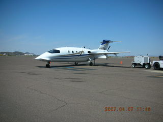 my airplane N4372J (behind the Beech Starship)