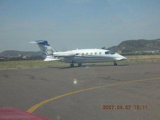 my airplane N4372J (behind the Beech Starship)