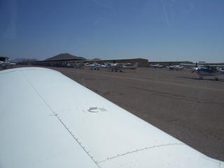 Deer Valley Airport seen from inside n4372j