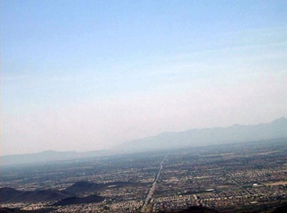 aerial around Phoenix from n4372j