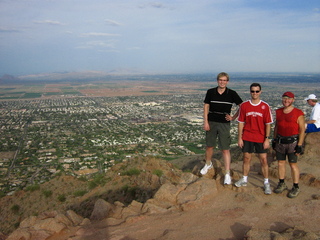 Camelback Hike - Marcus, Paulo, Adam - summit