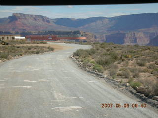 6 656. Skywalk at Grand Canyon West seen from bus