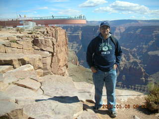 Anirban and Skywalk at Grand Canyon West