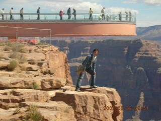 13 656. Jack and Skywalk at Grand Canyon West