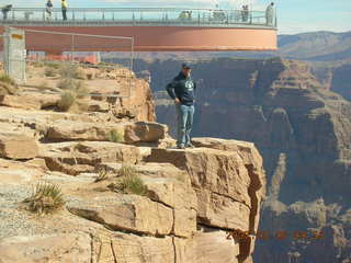 15 656. Anirban and Skywalk at Grand Canyon West