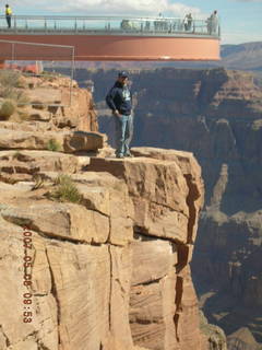 Anirban and Skywalk at Grand Canyon West