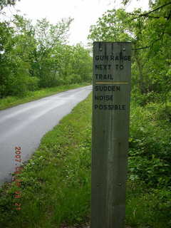 Welch, Minnesota, run - gun-range sign