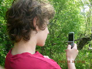 Carver Park trail - George taking a picture