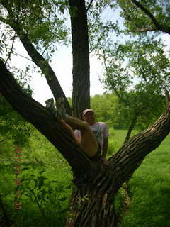 Carver Park meadow - Adam sitting