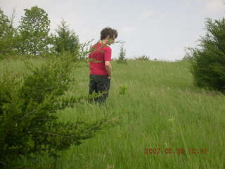 Carver Park meadow - Adam sitting