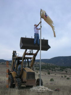 Young -- Chapman Ranch Airport - rocks for wind sock circle