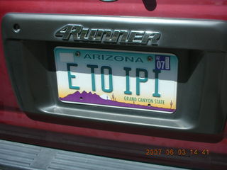 Gary's E TO IPI license plate