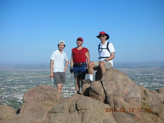 Camelback Hike - Echo Canyon side - summit - Jack, Adam, Mike