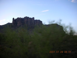 aerial -- Flatiron in the Superstition Mountains