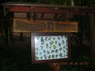 Sankt Ingbert woods birds sign