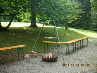 Zion National Park - Observation Point hike - hawk drawing in cement path