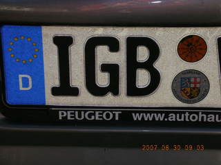 IGB license plate