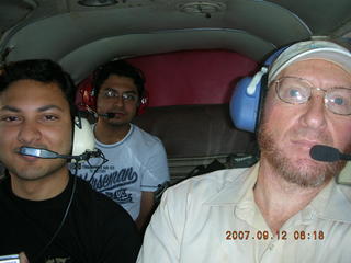 644 69c. Abishek, Varun, Adam flying in N4372J