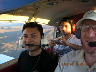 645 69c. Abishek, Varun, and Adam flying in N4372J