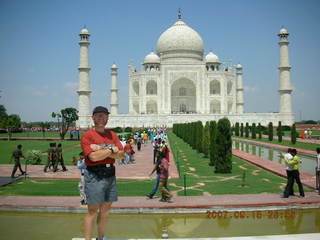 Taj Mahal pool and reflected main building