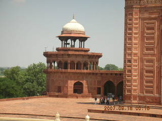 Taj Mahal spire - Adam and others