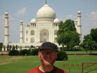 Taj Mahal main building in distance - Adam