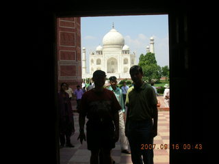 Taj Mahal main building in distance - Adam