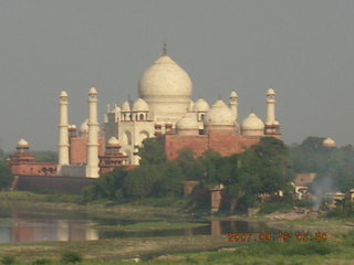 Agra Fort - Taj Mahal in the distance