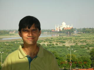 Agra Fort - Taj Mahal in the distance - Sudhir