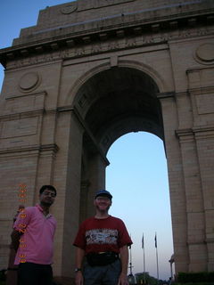 India Gate, Delhi - Adam in silhouette