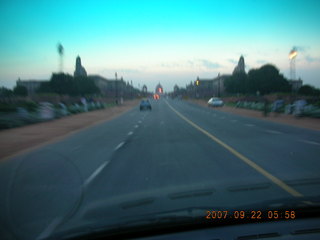 President's House, Delhi, in the distance