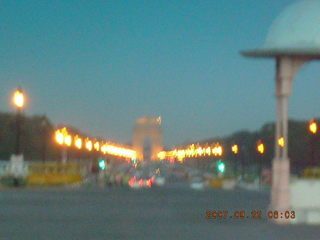 President's House, Delhi, in the distance