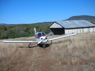 N4372J and shed at Chapman Ranch Airport