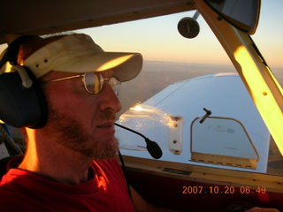 Adam flying N4372J at dawn