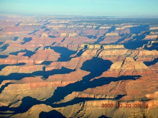 758 6al. aerial - Grand Canyon at dawn