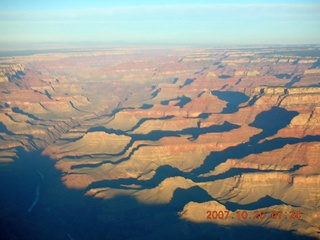 aerial - Grand Canyon at dawn