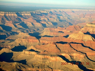 765 6al. aerial - Grand Canyon at dawn