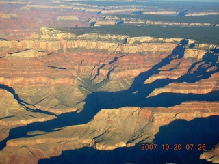 766 6al. aerial - Grand Canyon at dawn