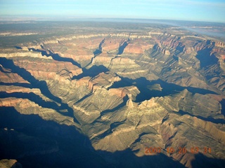 aerial - Grand Canyon at dawn