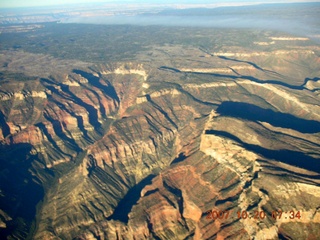 aerial - Grand Canyon at dawn