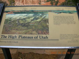 Bryce Canyon - The High Plateaus of Utah sign