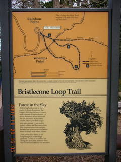 Bryce Canyon - Rainbow Loop Trail sign