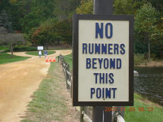 Shore AC XC Holmdel Park - Rich reading K. Switzer book